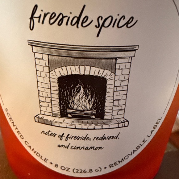 Fireside Spice Scented Candle - Orange New - Picture 2 of 4